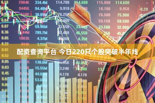 配资查询平台 今日220只个股突破半年线